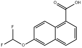 2-(Difluoromethoxy)naphthalene-5-carboxylic acid Struktur