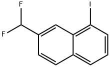 2-(Difluoromethyl)-8-iodonaphthalene 化学構造式
