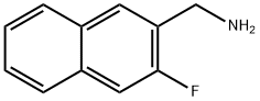 2-(Aminomethyl)-3-fluoronaphthalene Struktur