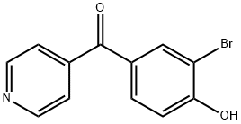 4-(3-Bromo-4-hydroxybenzoyl)pyridine 结构式