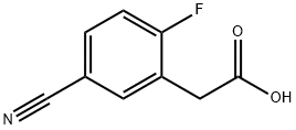 2-(5-氰基-2-氟苯基)乙酸, 1261673-10-2, 结构式