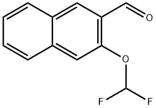 2-(Difluoromethoxy)naphthalene-3-carboxaldehyde 结构式