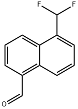 1-Naphthalenecarboxaldehyde, 5-(difluoromethyl)- 化学構造式