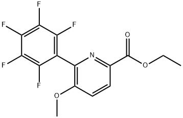 Ethyl 5-methoxy-6-(perfluorophenyl)picolinate 结构式