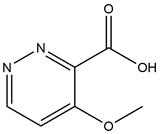 4-Methoxy-3-pyridazinecarboxylic acid 化学構造式