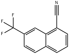 1-Cyano-7-(trifluoromethyl)naphthalene,1261682-56-7,结构式