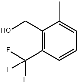 Benzenemethanol, 2-methyl-6-(trifluoromethyl)- Struktur