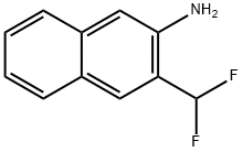 3-(Difluoromethyl)naphthalen-2-amine Structure