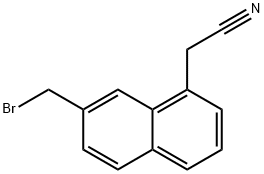 2-(Bromomethyl)naphthalene-8-acetonitrile,1261687-85-7,结构式
