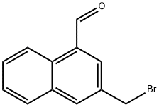 2-(Bromomethyl)naphthalene-4-carboxaldehyde Struktur
