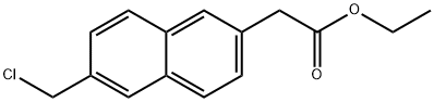 Ethyl 2-(chloromethyl)naphthalene-6-acetate 结构式