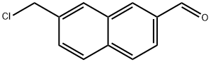 2-(Chloromethyl)naphthalene-7-carboxaldehyde Struktur