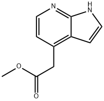 Methyl 1H-pyrrolo[2,3-b]pyridine-4-acetate Struktur