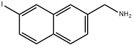 2-(Aminomethyl)-7-iodonaphthalene Struktur