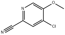 2-Pyridinecarbonitrile, 4-chloro-5-methoxy- 化学構造式