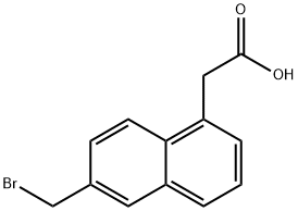 2-(Bromomethyl)naphthalene-5-acetic acid Structure