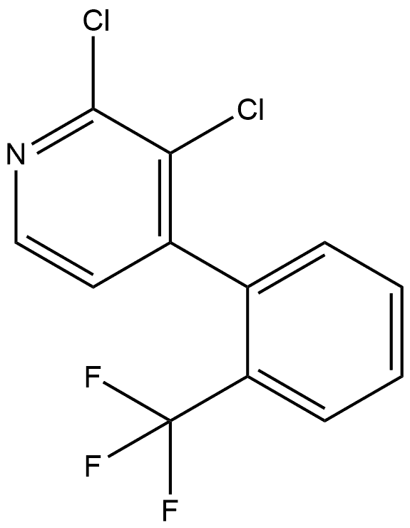 2,3-Dichloro-4-[2-(trifluoromethyl)phenyl]pyridine,1261739-79-0,结构式