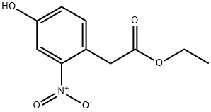 2-(4-羟基-2-硝基苯基)乙酸乙酯 结构式