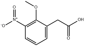 Benzeneacetic acid, 2-methoxy-3-nitro- 化学構造式