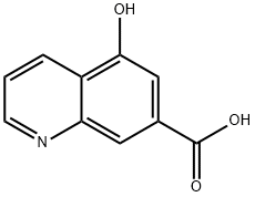 7-Quinolinecarboxylic acid, 5-hydroxy- Struktur