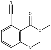 Benzoic acid, 2-cyano-6-methoxy-, methyl ester Struktur