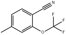 4-甲基-2-(三氟甲氧基)苯腈,1261753-66-5,结构式