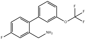 C-(4-Fluoro-3'-(trifluoromethoxy)biphenyl-2-yl)-methylamine Structure