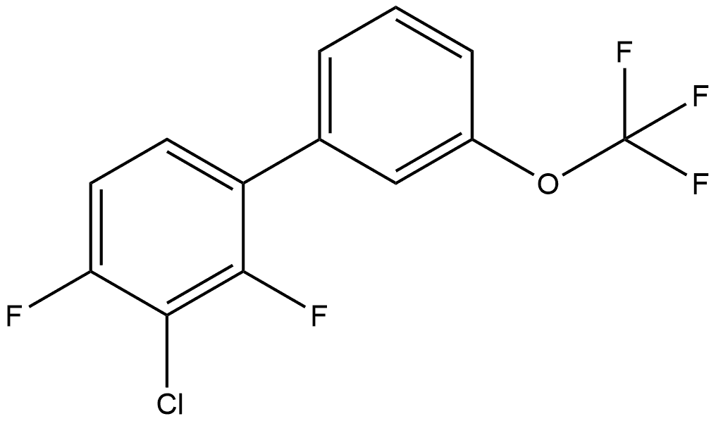 3-Chloro-2,4-difluoro-3'-(trifluoromethoxy)-1,1'-biphenyl,1261758-42-2,结构式