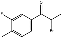 1-Propanone, 2-bromo-1-(3-fluoro-4-methylphenyl)- 化学構造式