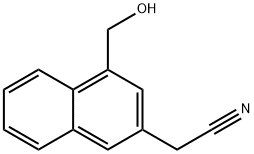2-(4-(Hydroxymethyl)naphthalen-2-yl)acetonitrile Struktur
