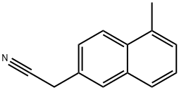 1-Methylnaphthalene-6-acetonitrile Structure