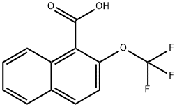 2-(Trifluoromethoxy)naphthalene-1-carboxylic acid 结构式