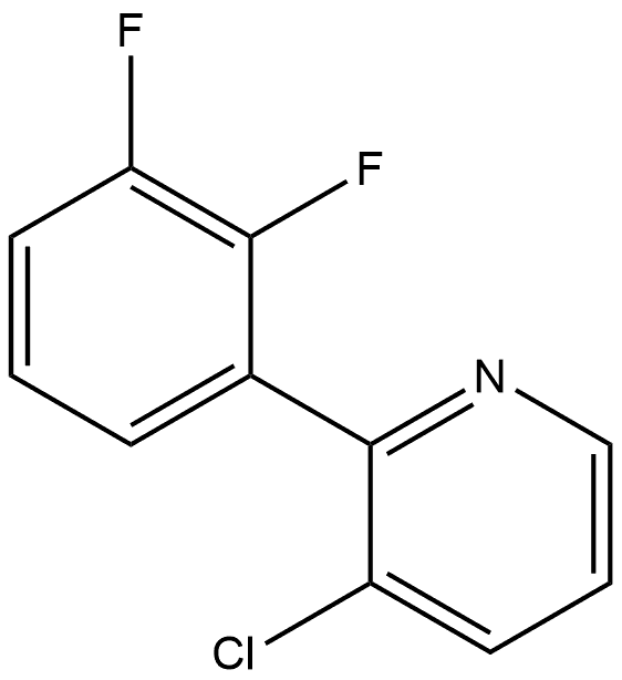 3-Chloro-2-(2,3-difluorophenyl)pyridine Structure