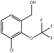 Benzenemethanol, 3-chloro-2-(trifluoromethoxy)-,1261779-46-7,结构式