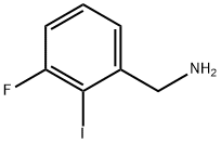 Benzenemethanamine, 3-fluoro-2-iodo- 化学構造式