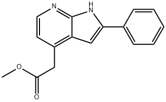 Methyl 2-phenyl-1H-pyrrolo[2,3-b]pyridine-4-acetate,1261785-34-5,结构式