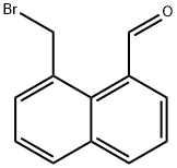 1-(Bromomethyl)naphthalene-8-carboxaldehyde 结构式