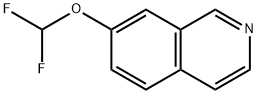 7-(difluoromethoxy)isoquinoline 结构式