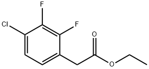 2-(4-氯-2,3-二氟苯基)乙酸乙酯 结构式