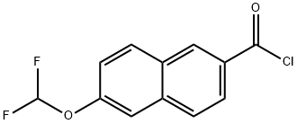 2-(Difluoromethoxy)naphthalene-6-carbonyl chloride Structure