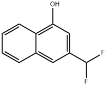 1-Naphthalenol, 3-(difluoromethyl)- Struktur