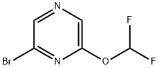 Pyrazine, 2-bromo-6-(difluoromethoxy)- Structure