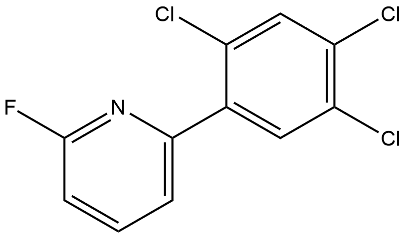 2-Fluoro-6-(2,4,5-trichlorophenyl)pyridine,1261810-17-6,结构式