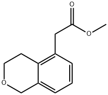 Methyl 3,4-dihydro-1H-2-benzopyran-5-acetate 结构式