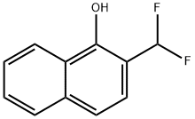 2-(二氟甲基)萘-1-醇 结构式