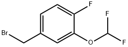 Benzene, 4-(bromomethyl)-2-(difluoromethoxy)-1-fluoro-|4-(溴甲基)-2-(二氟甲氧基)-1-氟苯