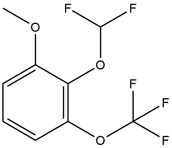 2-(Difluoromethoxy)-1-methoxy-3-(trifluoromethoxy)benzene Structure