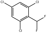 1,3,5-三氯-2-(二氟甲基)苯 结构式