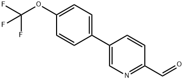 5-(4-(trifluoromethoxy)phenyl)picolinaldehyde Structure