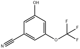 3-羟基-5-(三氟甲氧基)苄腈,1261839-50-2,结构式